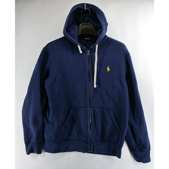 Polo Ralph Lauren Other - Polo Ralph Lauren Adult Large Waffle Thermal Pullover Hoodie Mens Dark Blue